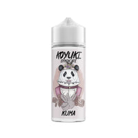 KOYUKI SYNDICATE Kuma 100ml shortfill bottle with panda artwork on the label.