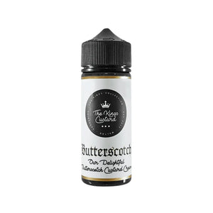 Kings Custard butterscotch flavour 100ml Shortfill vape juice great for sub-ohm vape kits 
