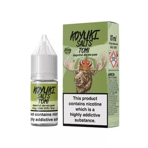 Koyuki tomi 10ml Nic Salt E-liquid in 10mg & 20mg strength great for pod vape kits