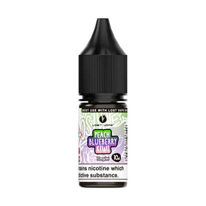 Lost Vape Bar Salts 10ml bottle, Peach Blueberry Kiwi flavour, with a nicotine warning label.