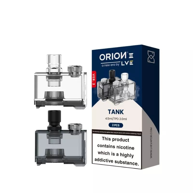 LVE Orion II Pro Empty Pods | Replacement Tanks | Ecigone LVE Orion II Pro Empty Pods | Replacement Tanks | Ecigone