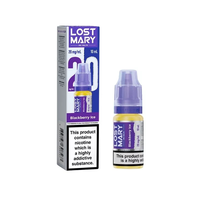 nic flavors lost mary Lost Mary Blackberry Ice 10ml Nic Salt
