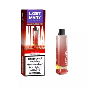 Lost Mary NERA cherry berry Refill Pod up to 15,000 Puffs for the Lost Mary Nera Prefill pod Kit