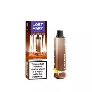 Lost Mary NERA Dubai Chocolate Refill Pod up to 15,000 Puffs for the Lost Mary Nera Prefill pod Kit