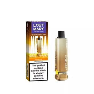 Lost Mary NERA Orange Bruu Refill Pod up to 15,000 Puffs for the Lost Mary Nera Prefill pod Kit