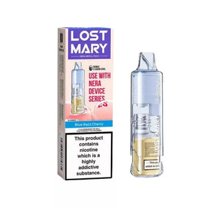 Lost Mary Nera Pureview Blue Razz Cherry Refill Pod for the Lost Mary Nera Pureview Prefiiled Pod Vape Kit - Up to 30,000 Puffs