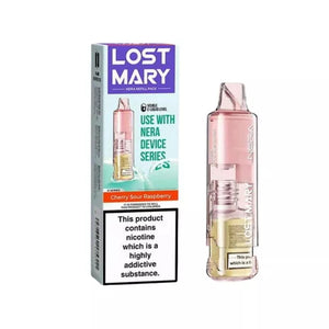 Lost Mary Nera Pureview Cherry Sour Raspberry Refill Pod for the Lost Mary Nera Pureview Prefiiled Pod Vape Kit - Up to 30,000 Puffs