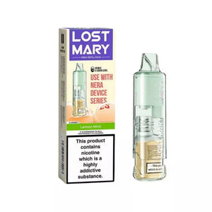 Lost Mary Nera Pureview Lemon Mint Refill Pod for the Lost Mary Nera Pureview Prefiiled Pod Vape Kit - Up to 30,000 Puffs