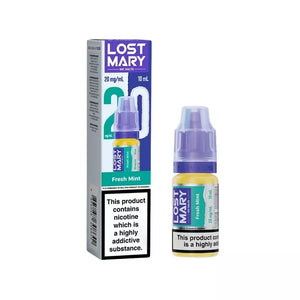 Lost Mary Fresh Mint Nic Salt Vape Juice great for Refillable Pod Vape Kits