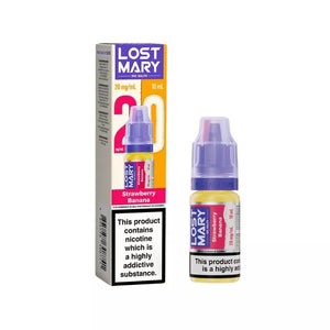 Lost Mary Strawberry Banana Nic Salt Vape Juice great for Refillable Pod Vape Kits