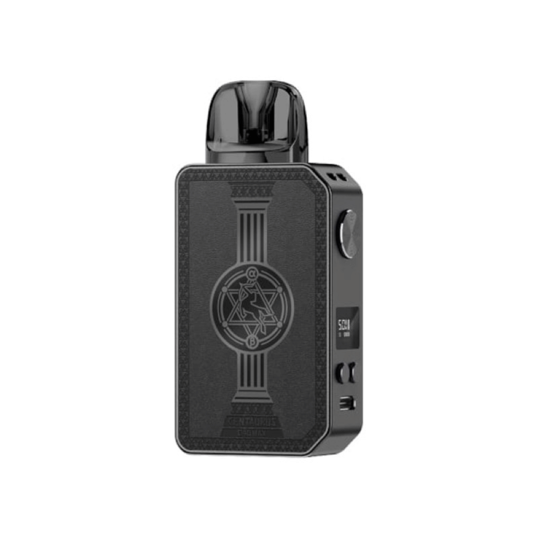 Lost Vape Centaurus E40 Max Pod Kit in black with intricate design.