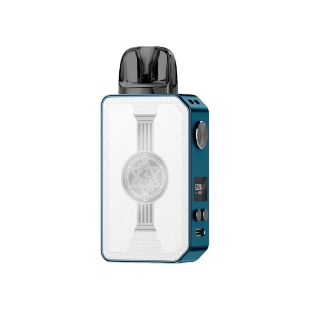 Lost Vape Centaurus E40 Max Pod Kit in royal blue with intricate design on the front panel.