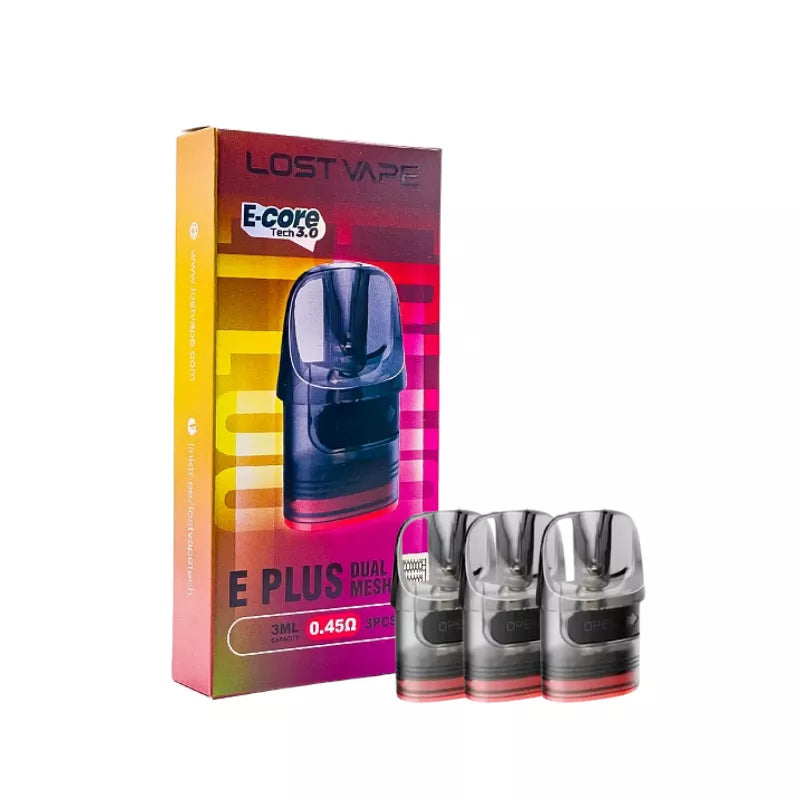 Lost Vape E-Plus Pods | 3-Pack | For E40 & Thelema Lost Vape E-Plus Pods | 3-Pack | For E40 & Thelema