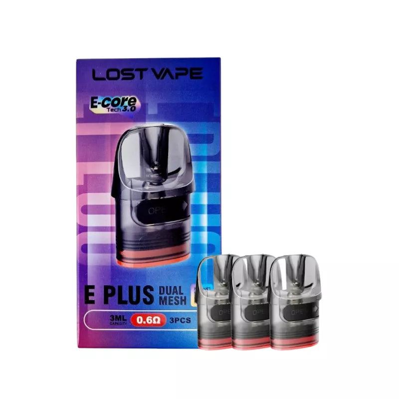 Lost Vape E-Plus Pods | 3-Pack | For E40 & Thelema Lost Vape E-Plus Pods | 3-Pack | For E40 & Thelema