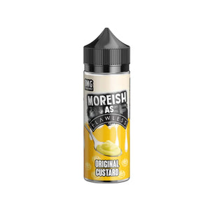 Moreish As Flawless Original Custard Flavour 100ml Shortfill E-liquid Great to use with Sub-ohm Vape Tanks