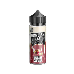 Moreish As Flawless Rhubarb Custard Flavour 100ml Shortfill E-liquid Great to use with Sub-ohm Vape Tanks