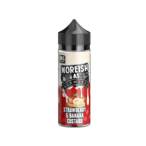 Moreish As Flawless Strawberry & Banana Custard Flavour 100ml Shortfill E-liquid Great to use with Sub-ohm Vape Tanks