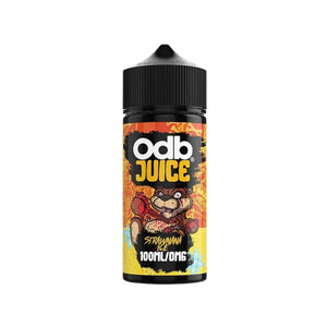 ODB Juice Strawnana Ice 100ml Shortfill E Cig liquid great to use with Sub-ohm Vape Kits