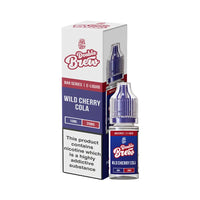 Ohm Brew Double Brew Wild Cherry Cola 10ml e-liquid bottle and box.