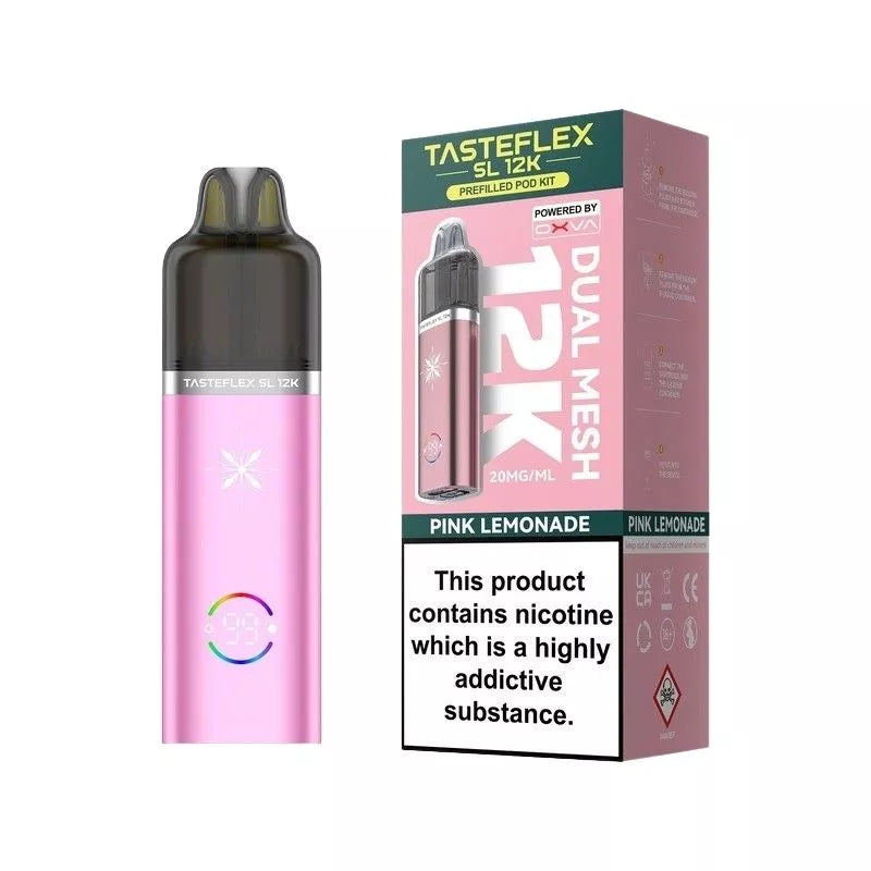 refillable vape liquid Pink Lemonade Vape 12000 Pink Lemonade OXVA Tasteflex SL 12K Prefilled Pod  Kit