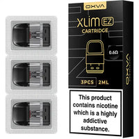 oxva xlim ez pod cartridge 0.6ohm black 3 pack with black box