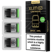 oxva xlim ez pod cartridge 1.2ohm green 3 pack with black box