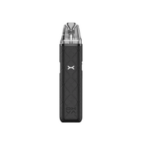 Black OXVA Xlim GO pod vape kit with sleek design and transparent mouthpiece.