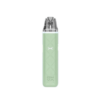 OXVA Xlim Go pod vape kit in dark green with a sleek, modern design.