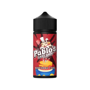 Pablo's Cake Shop Birthday Cake Flavour 100ml Shortfill E-liquid perfect for Sub-ohm Vape Tanks