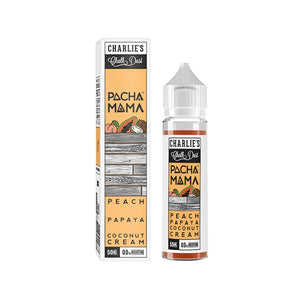 Pacha Mama Peach Papaya Coconut Cream Flavour 50ml Shortfill E-liquid great for Sub-ohm Vape Kits