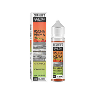 Pacha Mama Fuji Strawberry Nectarine Flavour 50ml Shortfill E-liquid great for Sub-ohm Vape Kits