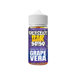 Perfect Bar 50/50 Grape Vera Flavour 100ml Shortfill perfect for Refillable Pod Vape Kits