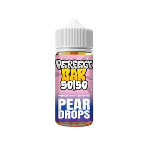 Perfect Bar 50/50 pear drops Flavour 100ml Shortfill perfect for Refillable Pod Vape Kits