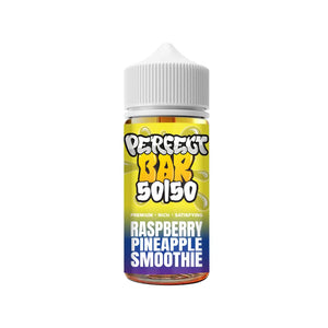 Perfect Bar 50/50 Raspberry Pineapple Smoothie 100ml Shortfill Vape Juice Perfect for Refillable Pod Vape Kits