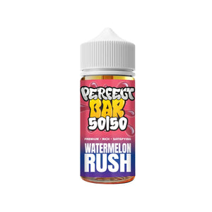 Perfect Bar 50/50 Watermelon Rush 100ml Shortfill Vape Juice Perfect for Refillable Pod Vape Kits