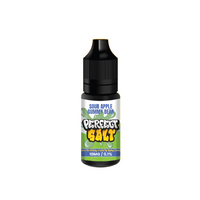 Perfect Vape 10ml Salts Sour Apple Gummy Bear e-liquid bottle with black cap.