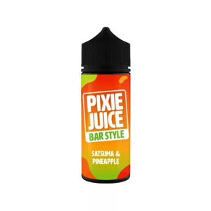 Pixie Juice Bar Style 50/50 100ml Shortfilll Satsuma & Pineapple Flavour great for Refillable Pod Kits & MTL Vape Tanks