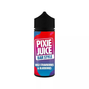 Pixie Juice Bar Style 50/50 100ml Shortfilll Wild Strawberries & Blueberries Flavour great for Refillable Pod Kits & MTL Vape Tanks
