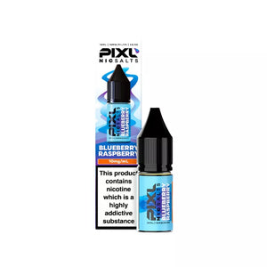 Pixl 10ml Nic Salt E-liquid Blueberry Raspberry Flavour Available in 10mg or 20mg Great For Refillable Pod Vapes 
