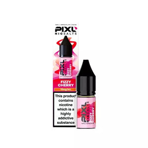 Pixl 10ml Nic Salt E-liquid Fizzy Cherry Flavour Available in 10mg or 20mg Great For Refillable Pod Vapes 