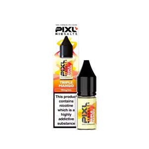 Pixl 10ml Nic Salt E-liquid Triple Mango Flavour Available in 10mg or 20mg Great For Refillable Pod Vapes 