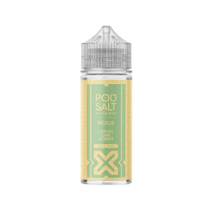 Pod Salt Nexus lemon lime sorbet Flavour 100ml Shortfill E-liquid great for Sub-ohm Vape Kits 