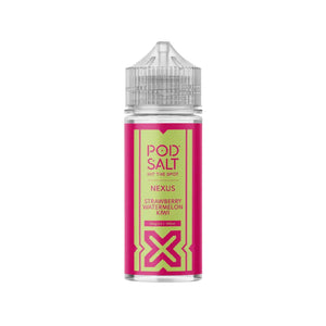 Pod Salt Nexus strawberry watermelon kiwi Flavour 100ml Shortfill E-liquid great for Sub-ohm Vape Kits 