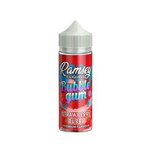 Ramsey Bubblegum Strawberry Bubba Flavour 100ml Shortfill E-liquid Perfect for Sub-ohm Vape kits