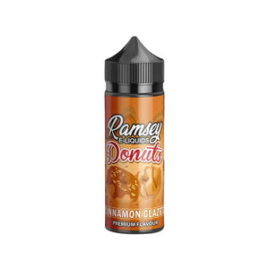 Ramsey Donuts Cinnamon Glazed Flavour 100ml Shortfill E-liquid Great for Sub-ohm Vape Kits