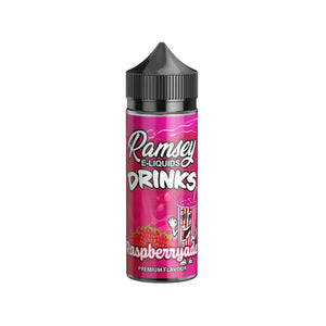 Ramsey Drinks raspberryade Flavour 100ml Shortfill Vape Juice great for Sub-ohm Vape Kits