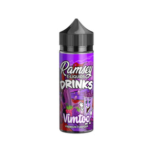 Ramsey Drinks vimtoo Flavour 100ml Shortfill Vape Juice great for Sub-ohm Vape Kits