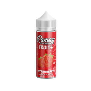 Ramsey Fruits Strawberry Flavour 100ml Shortfill E-liquid Great for Sub-ohm Vape Kits 