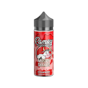 Ramsey Moody Shakes strawberry flavour 100ml Shortfill E-liquid great for Sub-ohm Vape Kits