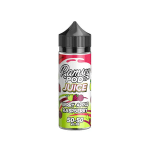 Ramsey Pod Juice Berry Apple Raspberry flavour 100ml Shortfill E-liquid Great with Refillable Pod Vape Kits